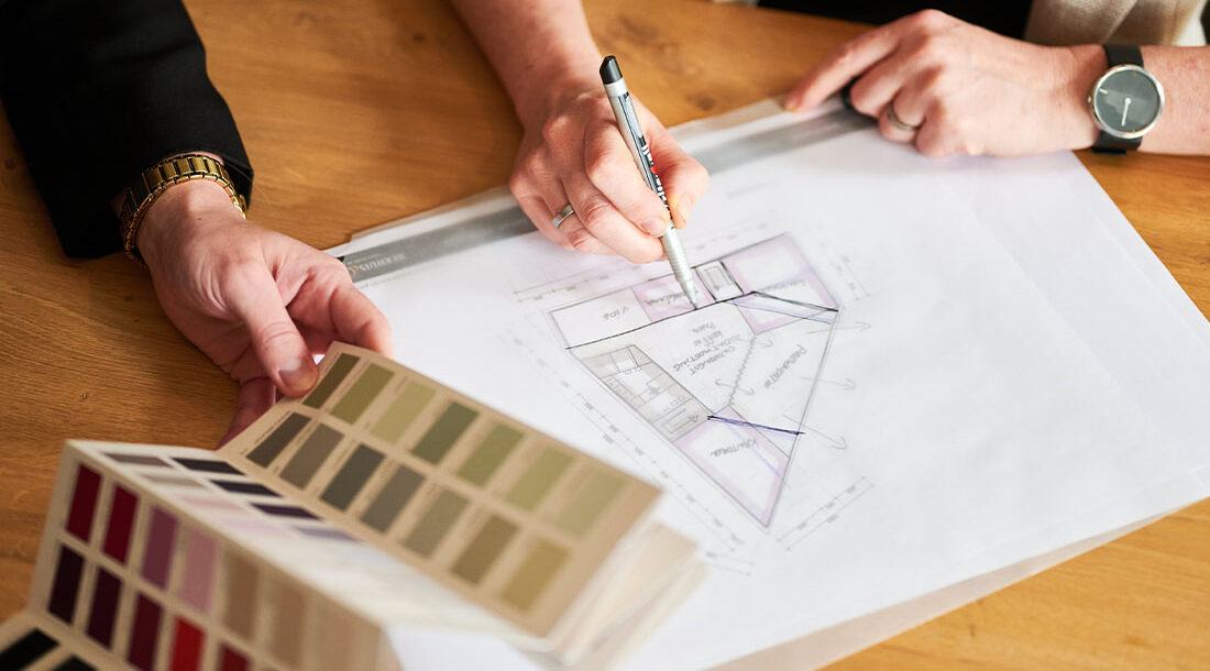Interieurarchitectuur: schetsen van een woning