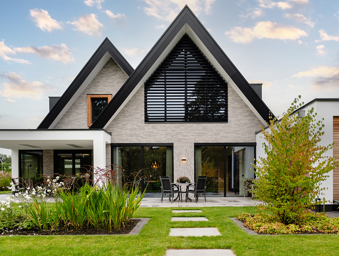 Moderne villa met automatiseringen