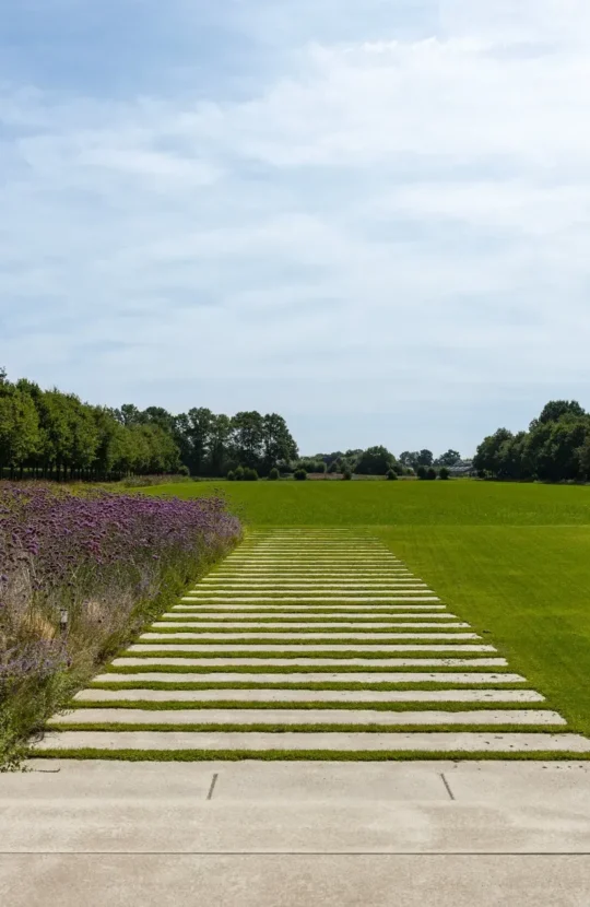 Uitzicht van een landelijke villa